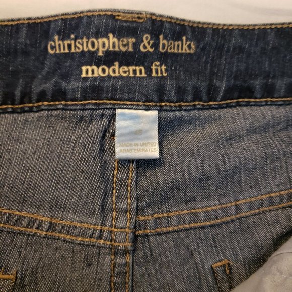 Christopher and Banks..Size 4S. Like new ,Modern Fit; Dark wash. EUC. - Picture 4 of 6